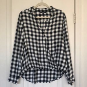 Madewell Plaid Checkered Top